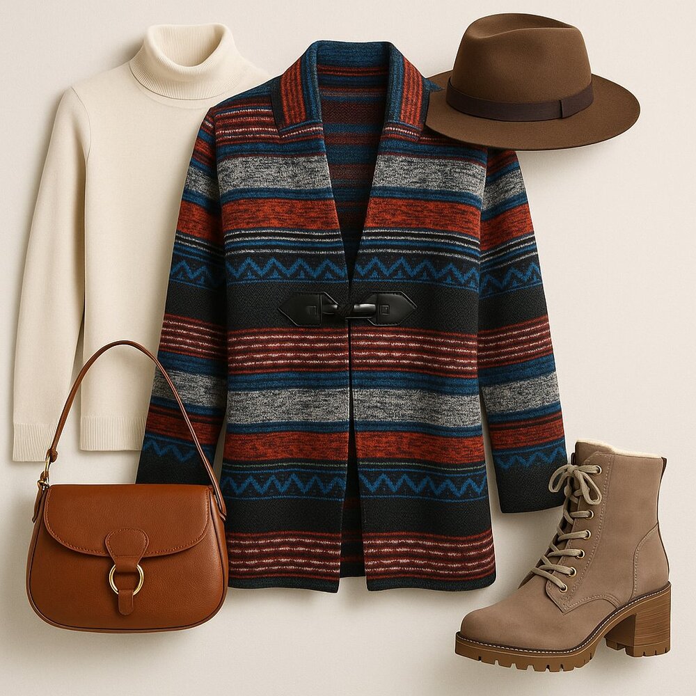 One World XL Knit Toggle Coat